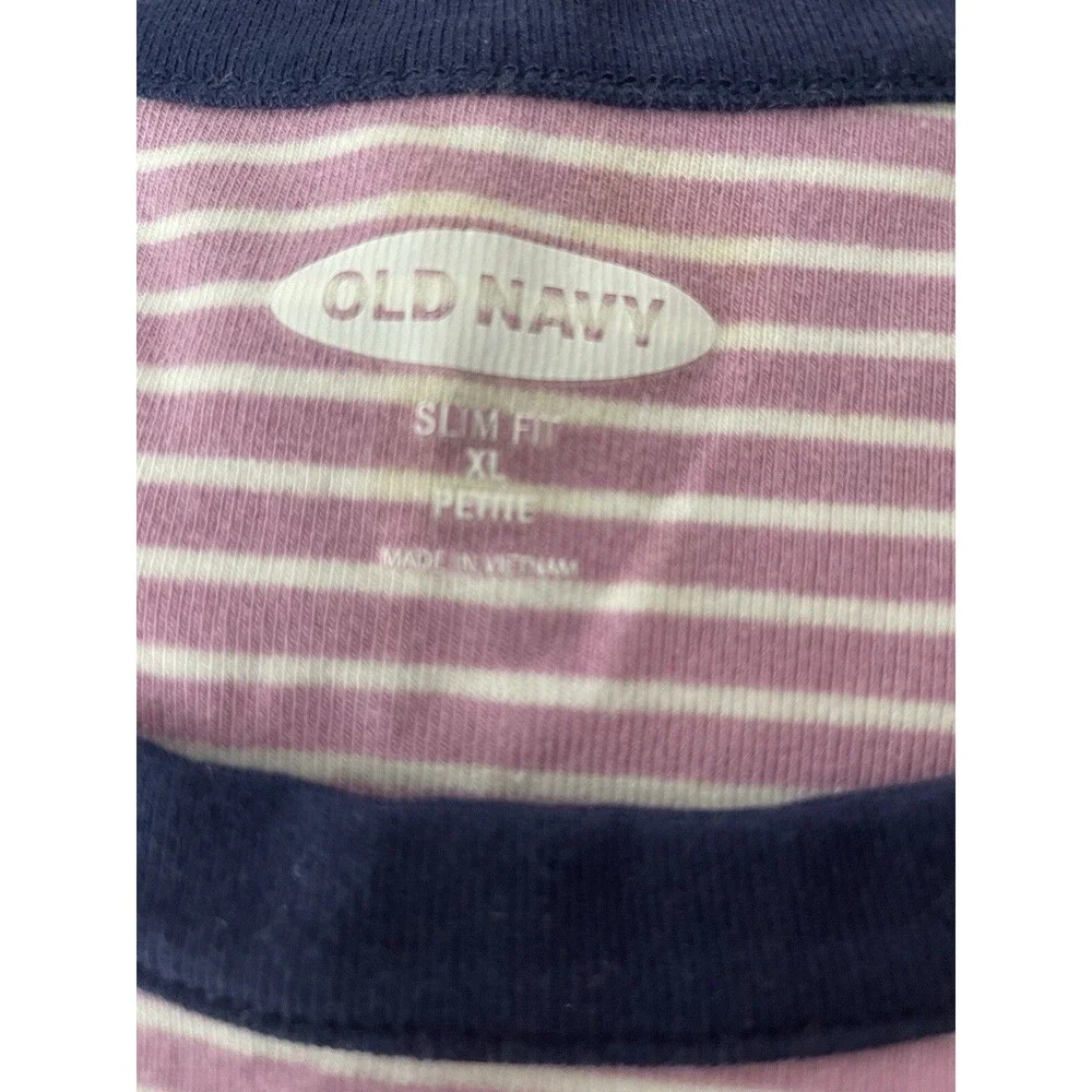 WOMEN'S OLD NAVy  STRIPE RIB-KNIT TANK TOP - SIZE XL  Petite B16 - Picture 5 of 5